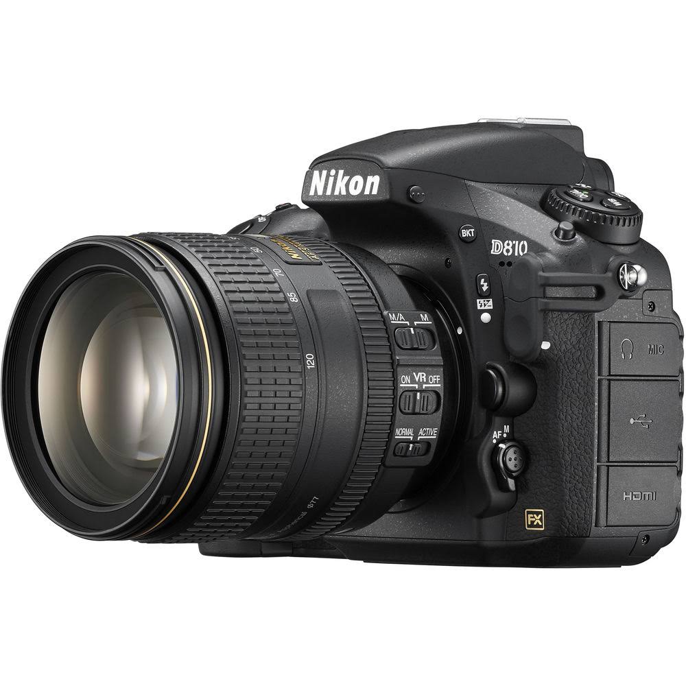 Nikon SLR digital de formato FX D810 con lente 24-120 mm f / 4G ED VR