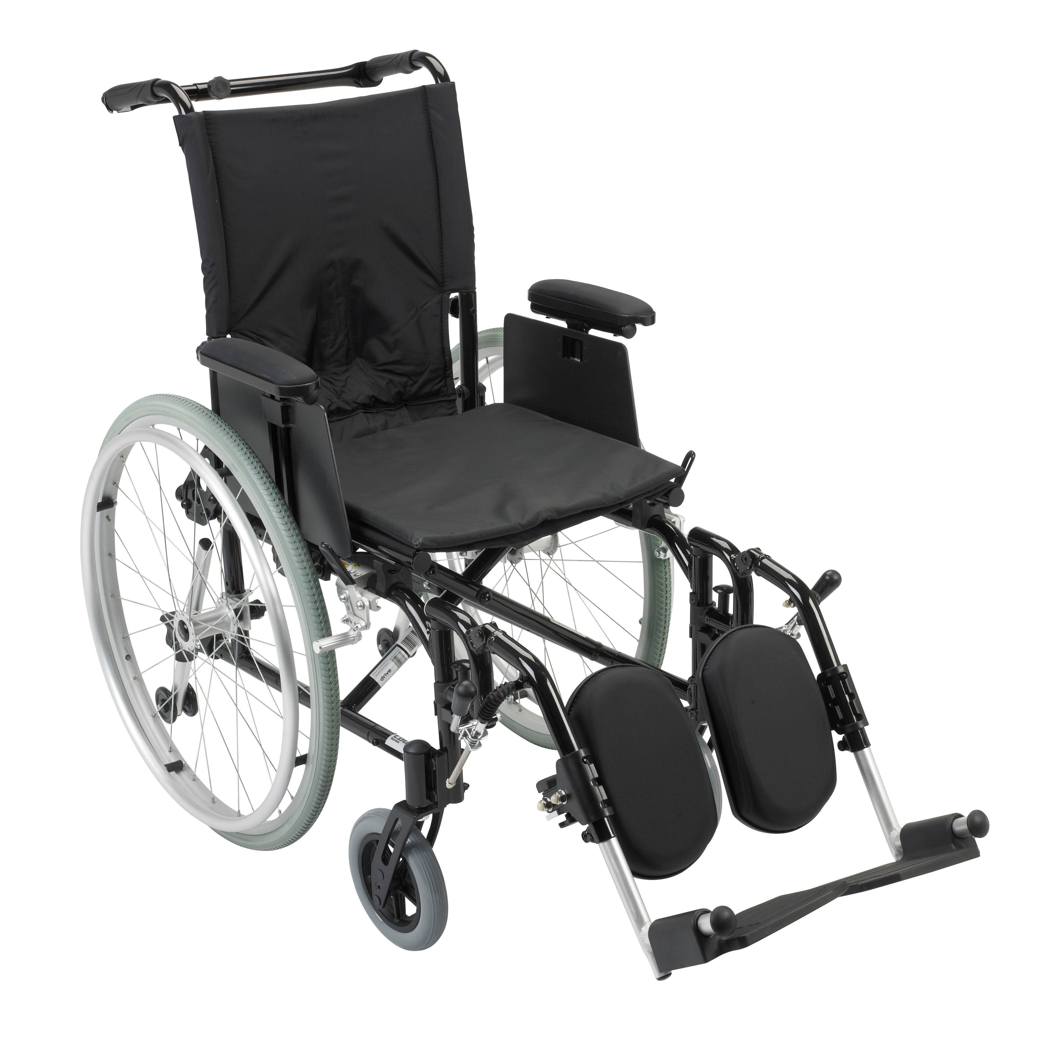 Drive Opciones de silla de ruedas ultraligera Cougar - Tamaño: 16 'x 16' Reposapiés: Legres elevables