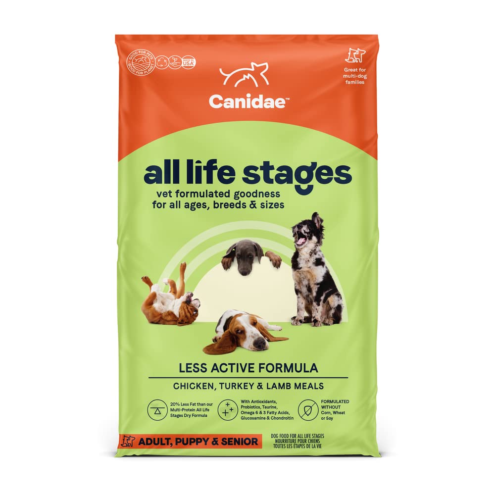 Canidae All Life Stages Fórmula menos activa para perros secos 30 lb.