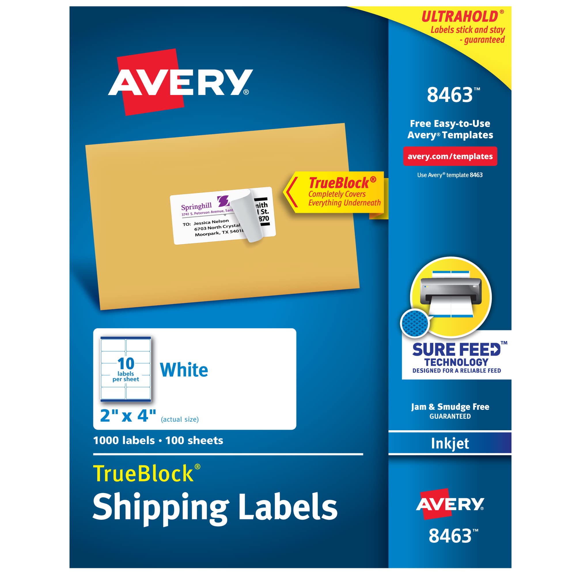 Avery 8163 Etiquetas de envío