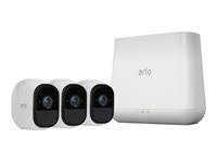 Arlo Pro VMS4430 Sistema de seguridad HD sin cables para interiores / exteriores con 4 cámaras (blanco)