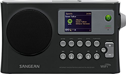 Sangean WFR-28 Radio por Internet / FM-RBDS / USB / Reproductor de música en red Receptor digital con pantalla a color