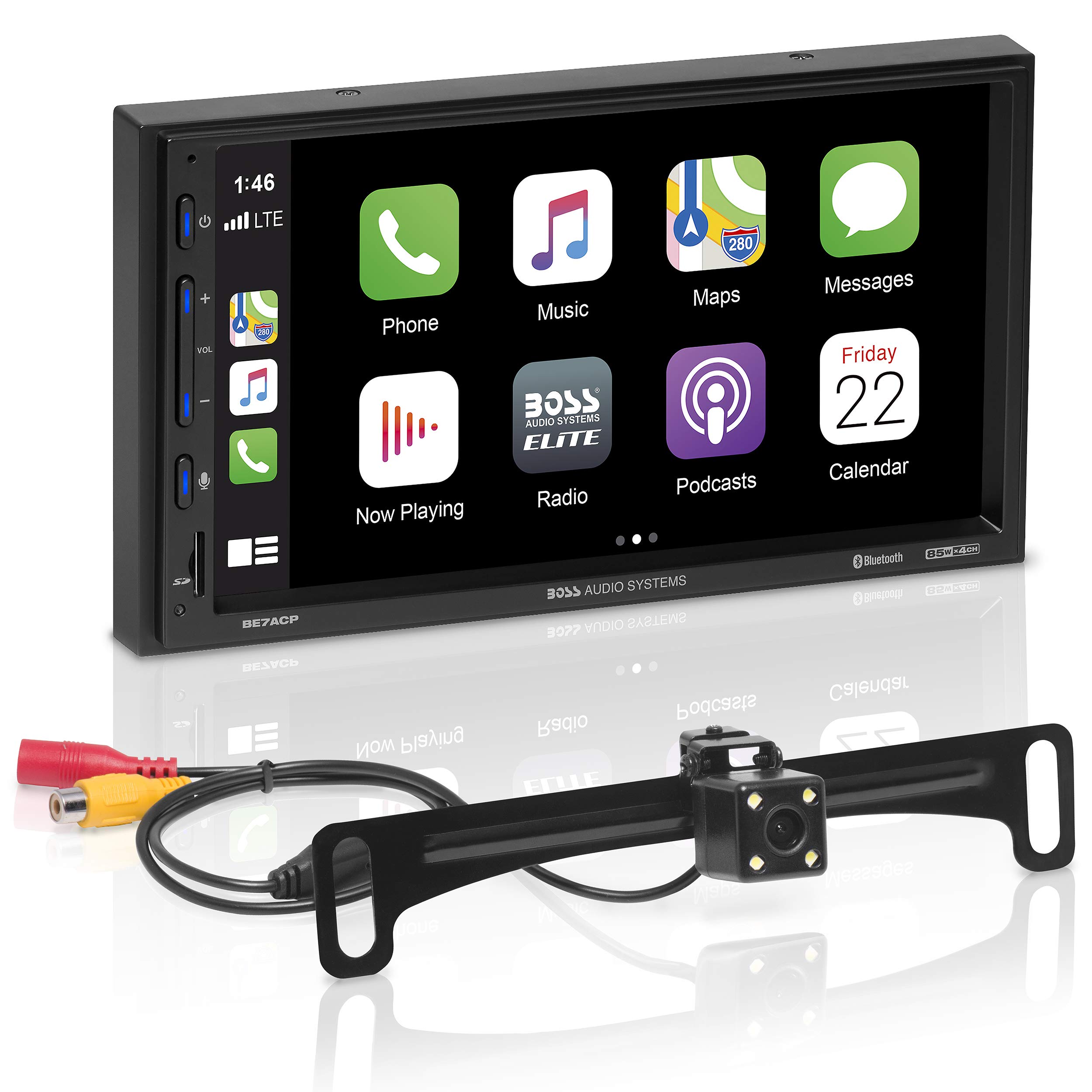 BOSS Audio Systems Sistemas Elite Car Multimedia Player con Apple CarPlay Android Auto