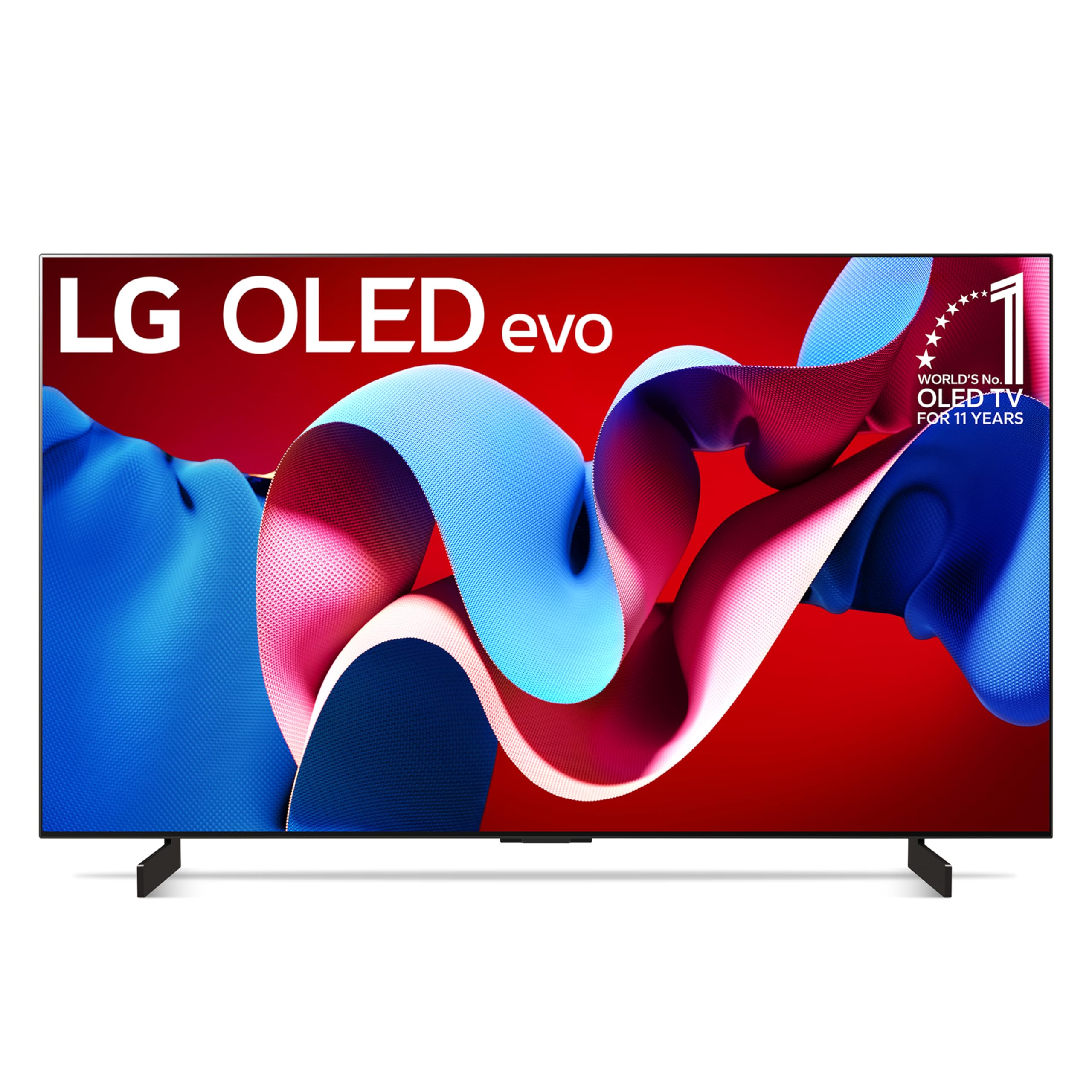 LG 42-Inch Class OLED evo C4 Series Smart TV 4K Processor Flat Screen with Magic Remote AI-Powered with Alexa Built-in (OLED42C4PUA, 2024)