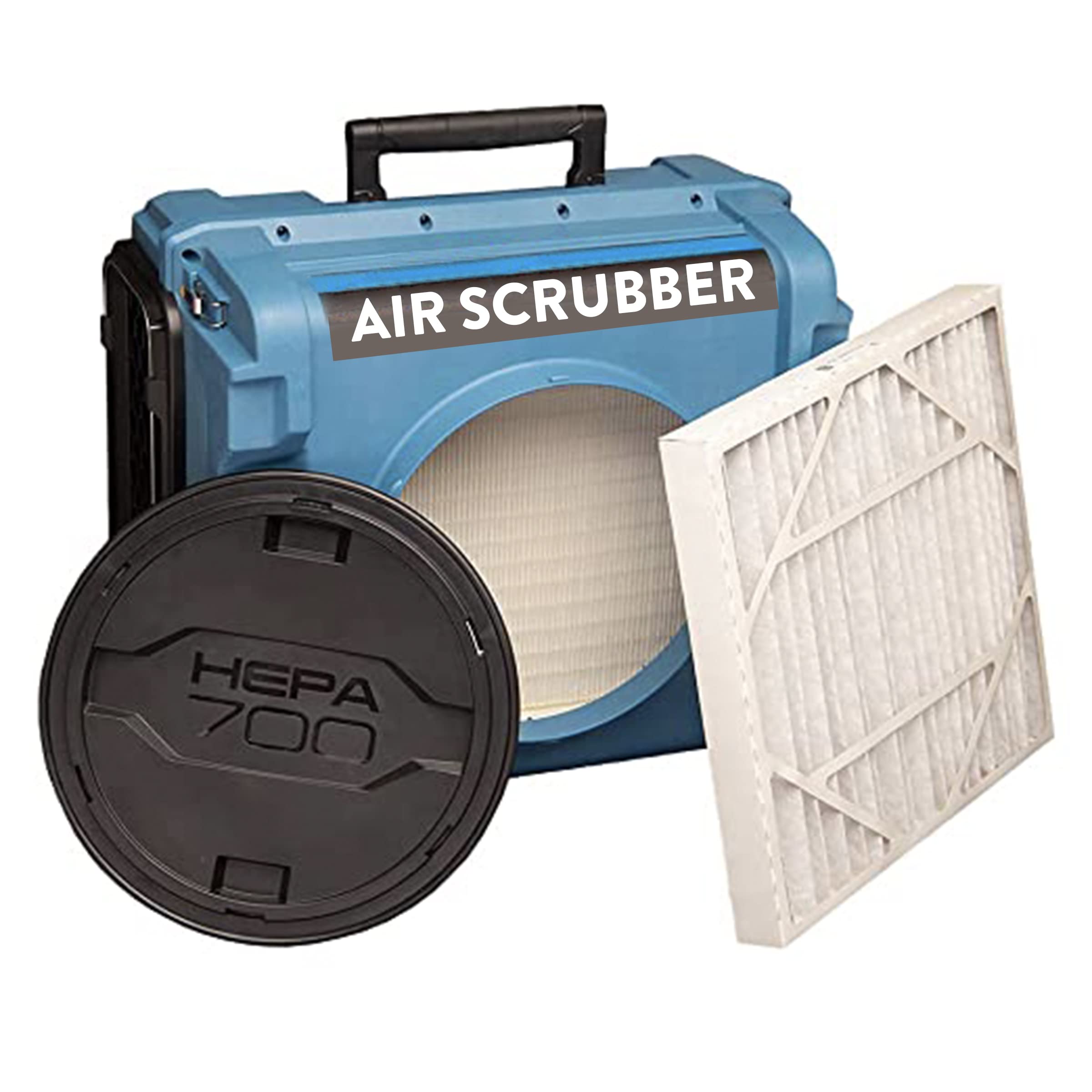 Dri-Eaz HEPA 700 Air Scrubber, Industrial Air Filtration System, Optional Activated Carbon Filter, Up to 700 CFM