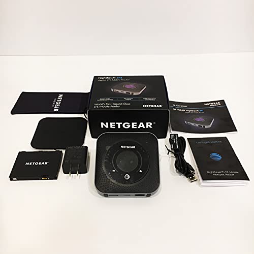 Netgear Enrutador de punto de acceso móvil Nighthawk MR1100 4G LTE (AT&T GSM desbloqueado) (gris acero)