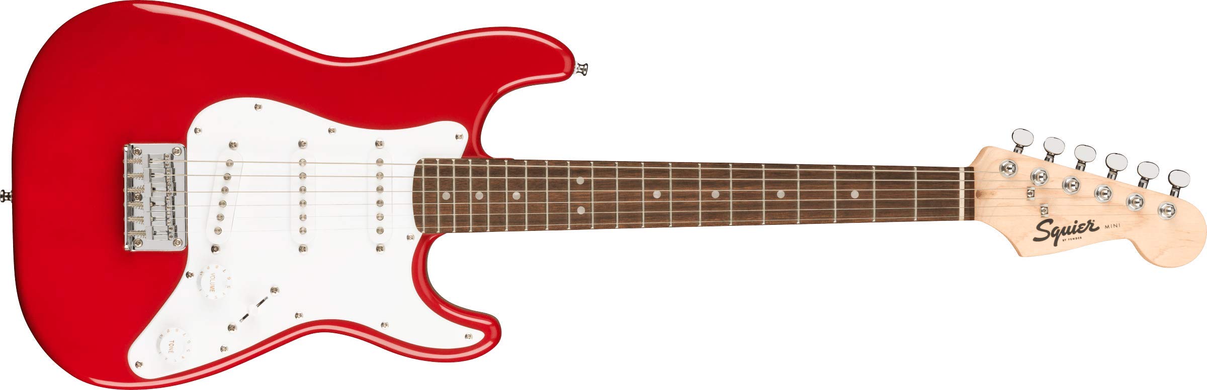 Squier Guitarra eléctrica Mini Strat - Dakota Red con d...