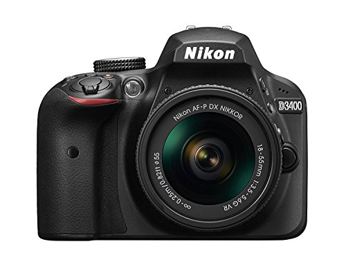 Nikon Cámara DSLR D3400 con lente AF-P DX NIKKOR 18-55 mm f / 3.5-5.6G VR - Negro (reacondicionado certificado)