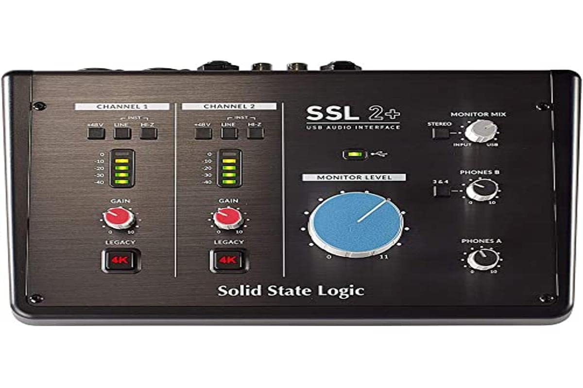 SSL 2+ interfaz de audio USB-C de 2 entradas/4 salidas