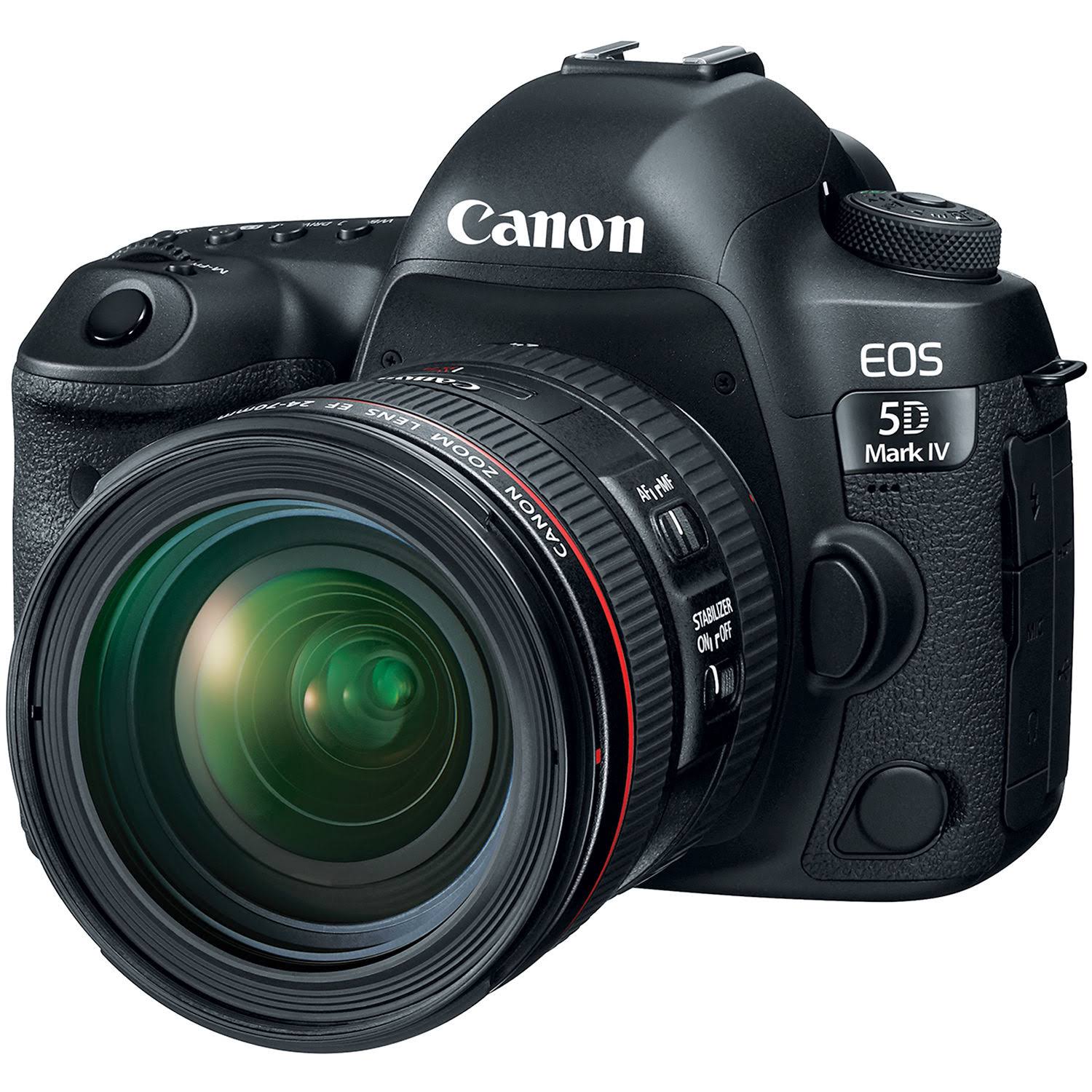Canon Cámara SLR digital de fotograma completo EOS 5D Mark IV con kit de objetivo EF 24-70 mm f / 4L IS USM
