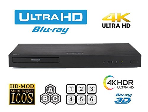 HDI LG UHD 4K Region Free Blu Ray Disc Reproductor de D...