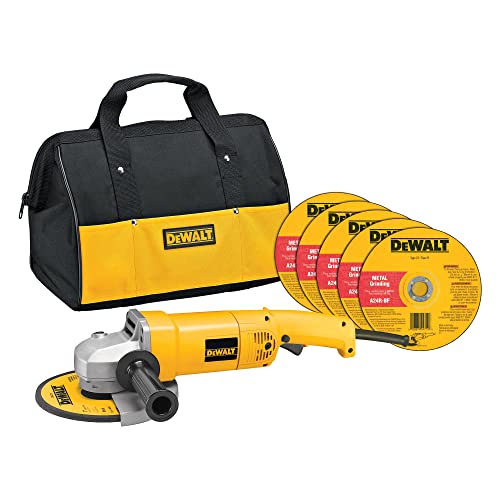 DEWALT Angle Grinder Tool Kit with Bag and Cutting Whee...