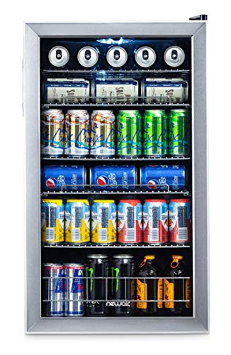 NewAir Beverage Cooler and Refrigerator, Mini Fridge wi...