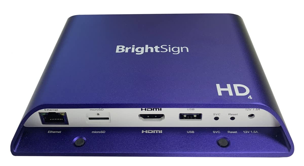 BrightSign HD1024 | Reproductor HTML5 de E/S ampliada Full HD