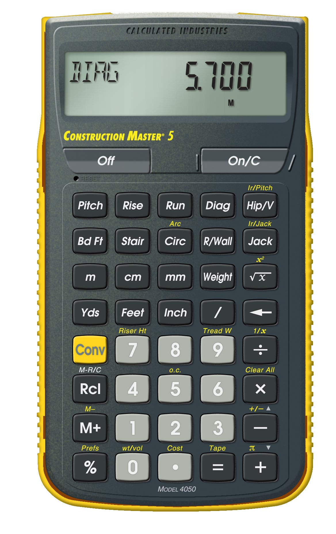 Calculated Industries Calculadora de construcción 4050 Construction Master 5