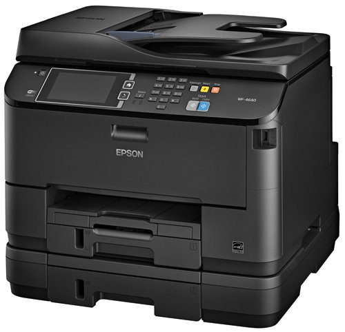 Epson Impresora de inyección de tinta multifunción en color inalámbrica WorkForce Pro WF-4640 con escáner y fotocopiadora