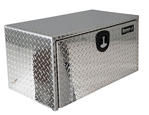 Buyers Products Caja de aluminio para camiones Diamond Tread con pestillo con asa en T (14x12x24 pulgadas)