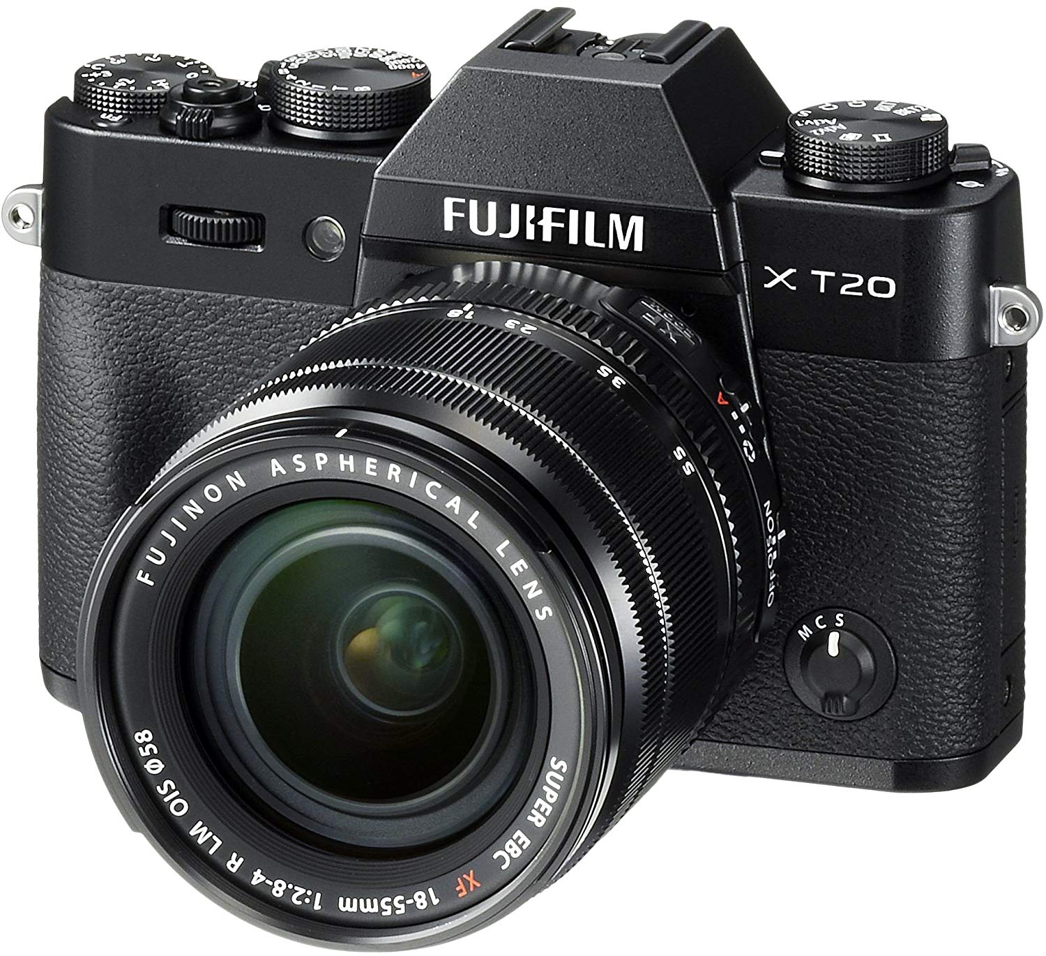 Fujifilm Cámara digital sin espejo  X-T20 con lente XF18-55mmF2.8-4.0 R LM OIS - Negro