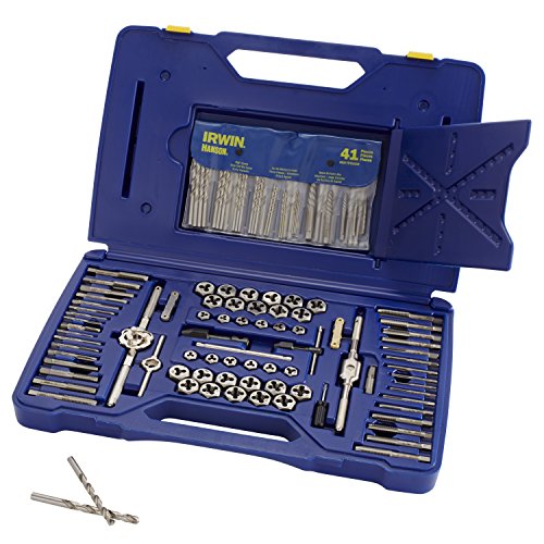 IRWIN Tap And Die Set with Drill Bits, Machine Screw/SA...