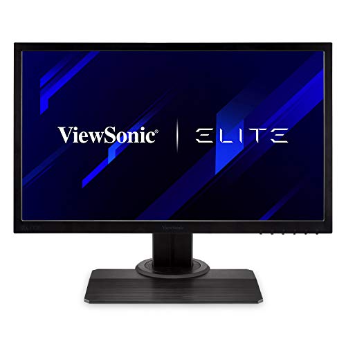 Viewsonic Elite Monitor de juegos RGB de 24 pulgadas 1080p 1ms 144Hz con FreeSync Premium Eye Care Ergonomía avanzada para deportes electrónicos (XG240R)