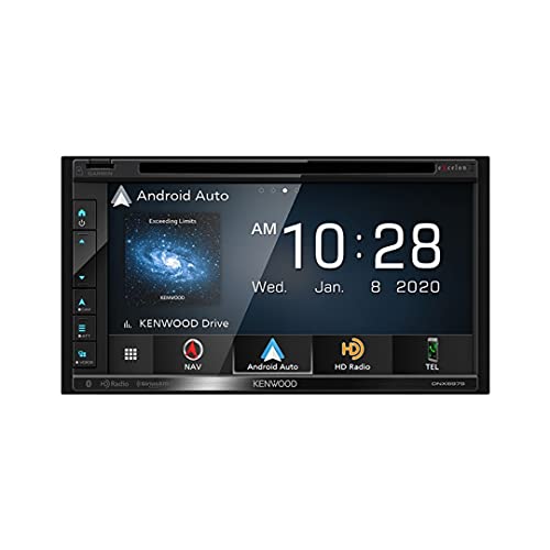 KENWOOD DNX697S 6.8' CD/DVD Garmin Navigation Receptor con pantalla táctil con Apple CarPlay y Android Auto
