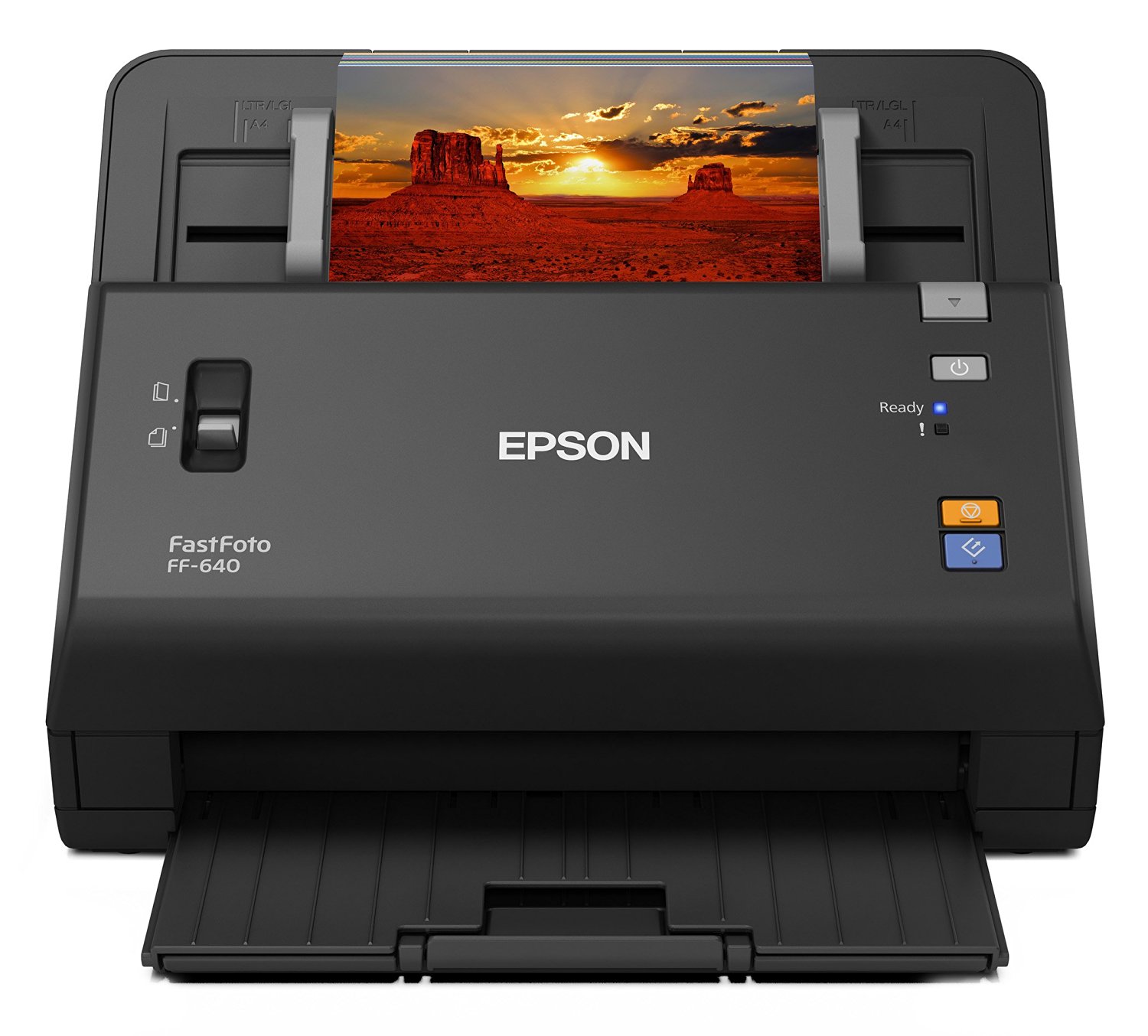 Epson Sistema de escaneo de fotografías de alta velocidad FastFoto FF-640 con alimentador automático de fotografías