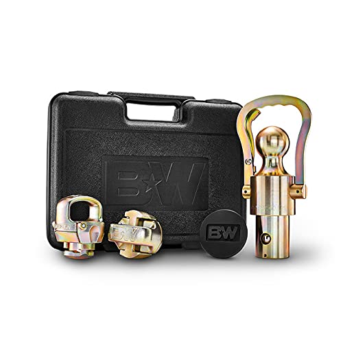 B&W Trailer Hitches Kit de cadena de seguridad y bola de cuello de cisne OEM para camiones Ford/GM/Nissan - GNXA2061