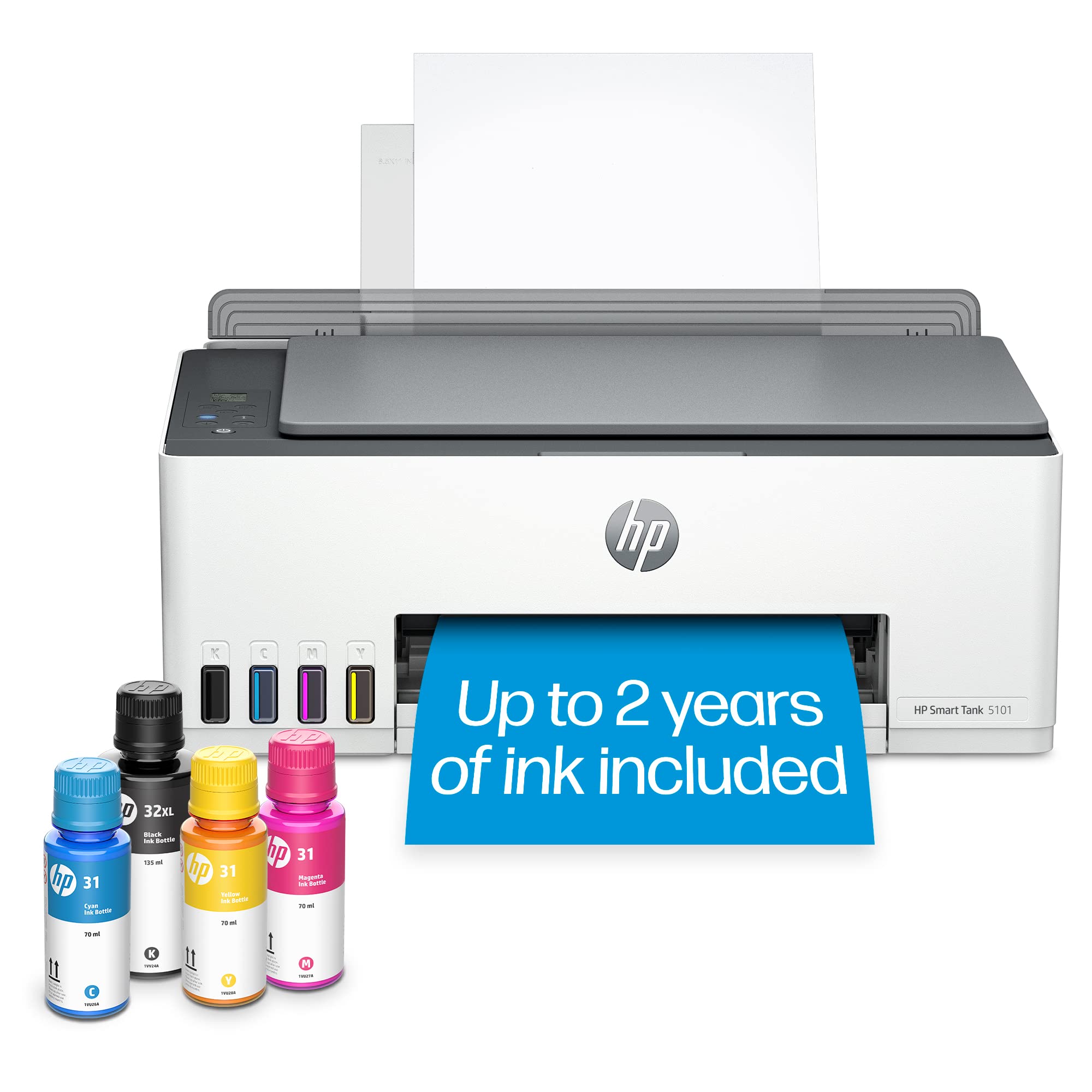 HP Smart-Tank 5101 Wireless All-in-One Ink-Tank Printer...