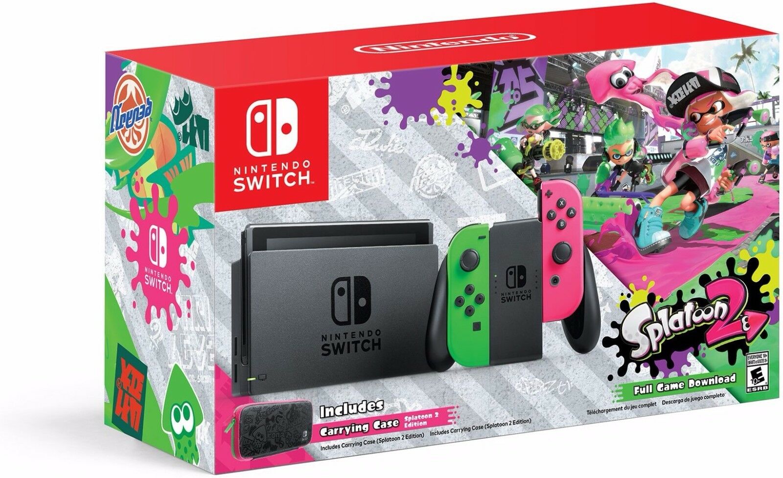 Nintendo Switch Hardware con Splatoon 2 + Joy-Cons verd...