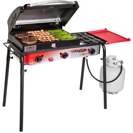 Camp Chef Portable Gas Grill with Folding Side Shelf, H...