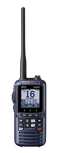 Standard Horizon HX890 Handheld VHF azul marino - Flotante 6 Watt Clase H DSC Radio bidireccional