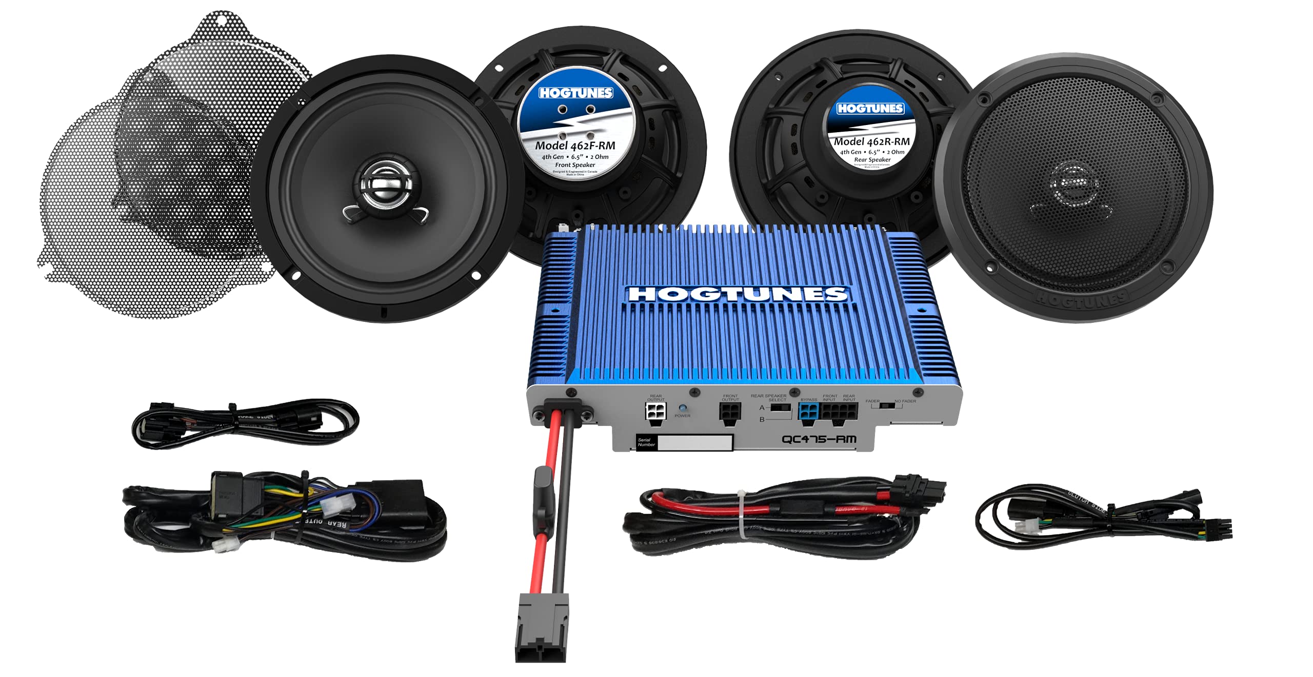 Hogtunes QC Ultra 4-RM with 300 Watts RMS Amplifier, 6.5