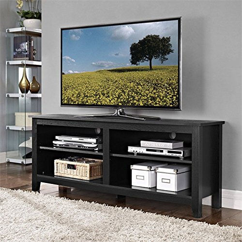Walker Edison Furniture Company, LLC Consola de TV de madera de 58 in - Negro