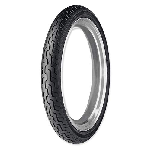 Dunlop Harley-Davidson D402 Neumático delantero para motocicleta MH90-21 (54H) Black Wall - Se adapta a: Harley-Davidson CVO Dyna Super Glide FXDSE 2007-2008