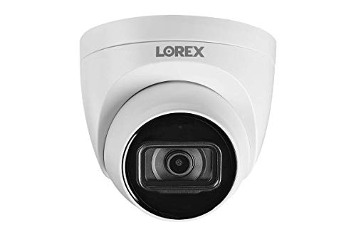 Lorex Cámara de seguridad tipo domo 4K Ultra HD IP PoE para interiores/exteriores con audio de escucha