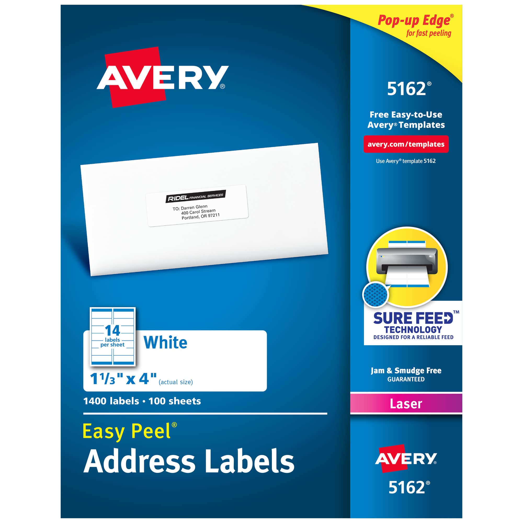 Avery Etiquetas de dirección fáciles de despegar para i...