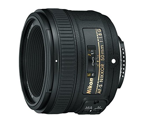 Nikon Objetivo AF-S FX NIKKOR 50mm f / 1.8G con enfoque automático para cámaras DSLR