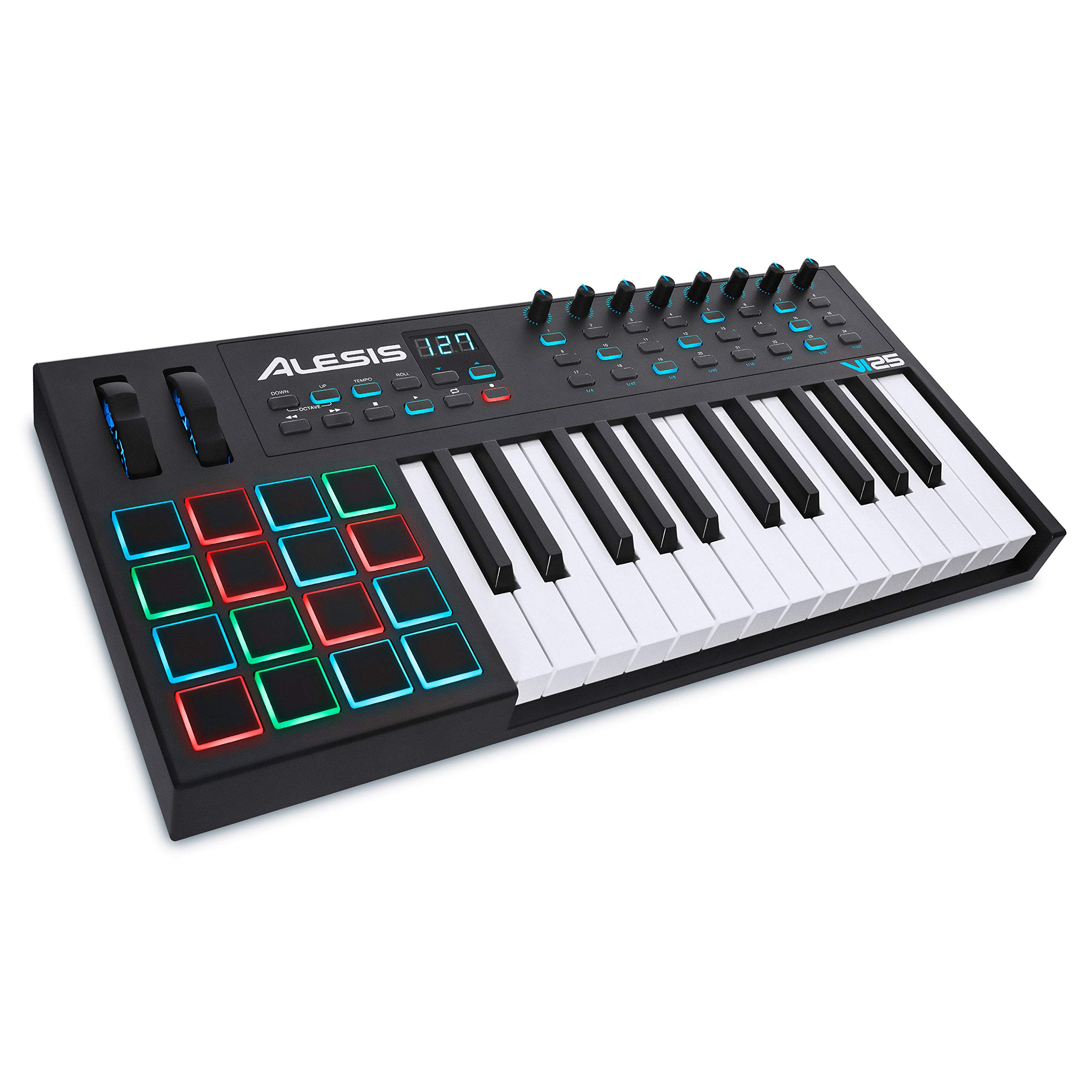 Alesis VI25 | Controlador de teclado MIDI USB de 25 tec...