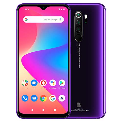 BLU G90 Pro | 2021 | Batería de 3 días | Desbloqueado | Pantalla 6.5 Full HD+ | 128GB | Cámara cuádruple de 48 MP | Versión de EE. UU. | Garantía de EE. UU.| neblina púrpura