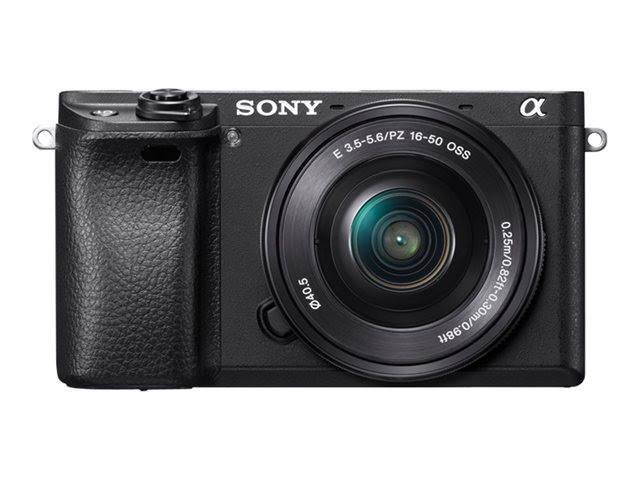 Sony Cámara digital sin espejo Alpha a6300 con lente de 16-50 mm