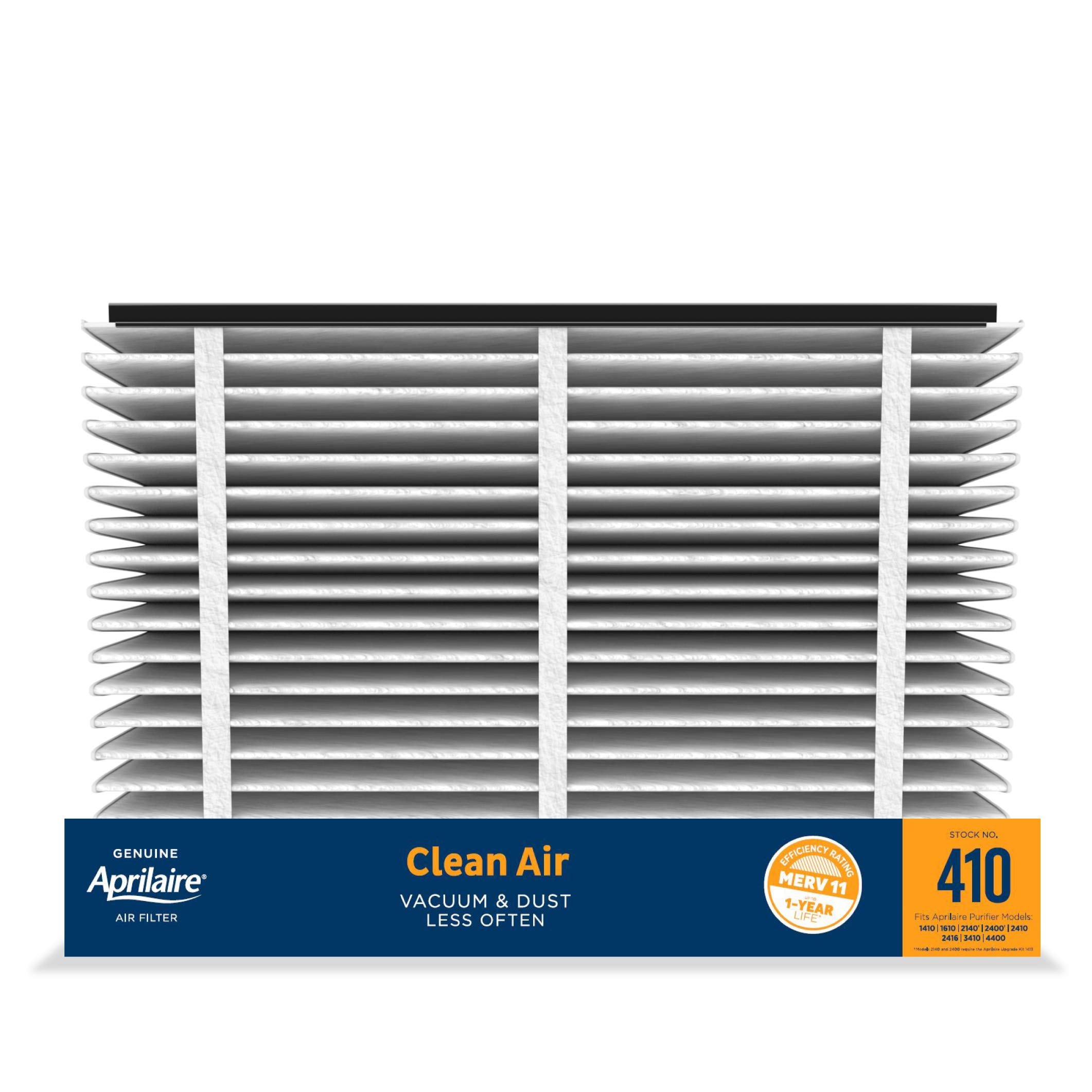 Aprilaire 410 Filtro de aire de horno de repuesto para purificadores de aire para todo el hogar