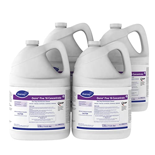 Oxivir Limpiador desinfectante concentrado de un solo paso Five 16 (4963314) - Contenedor de 1 galón (paquete de 4)