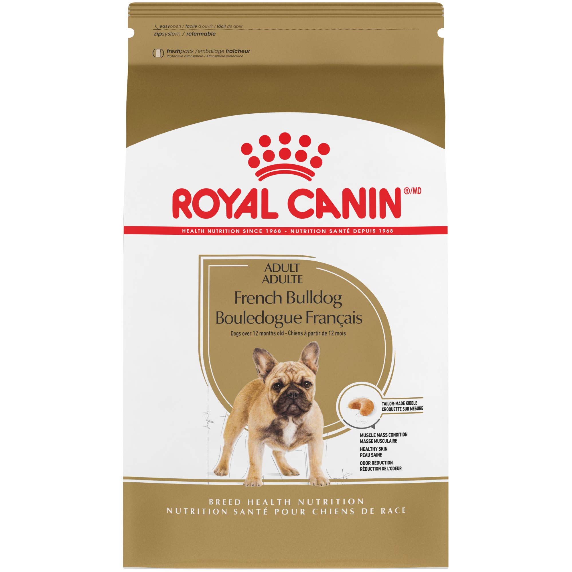 Royal Canin Raza Salud Nutrición Bulldog francés Alimento seco para perros adultos