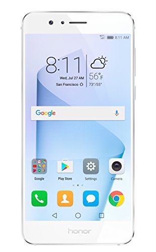 Huawei Device USA Inc Huawei Honor 8 Smartphone desbloqueado de 64 GB con cámara dual - Garantía de EE. UU. (Pearl White)