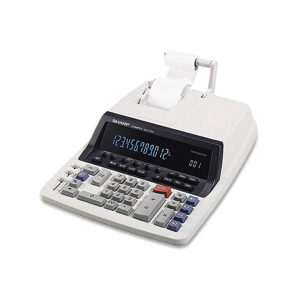 Sharp Calculadora de impresión para uso comercial (QS-2770H)