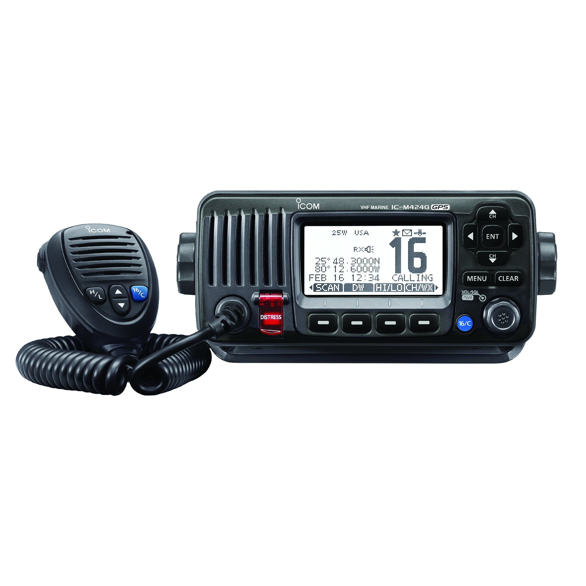 ICOM M424G 21 Radio VHF de montaje fijo con GPS interno
