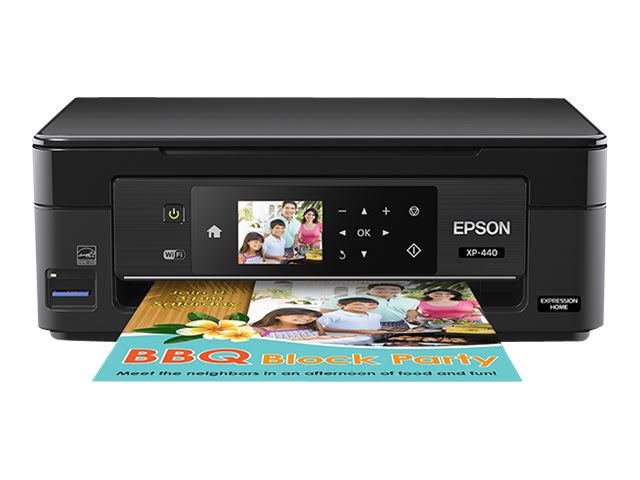 Epson Impresora fotográfica en color inalámbrica Expression Home XP-440 con escáner y fotocopiadora