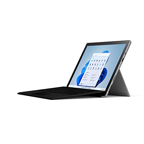 Microsoft - Surface Pro 7+ - Pantalla táctil 12.3 - Intel Core i5 - Memoria de 8 GB - SSD de 128 GB con cubierta negra con teclado (último modelo) - Platino