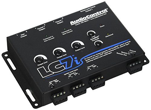 AudioControl Convertidor de salida de línea de 6 canales LC7i negro con restauración de graves