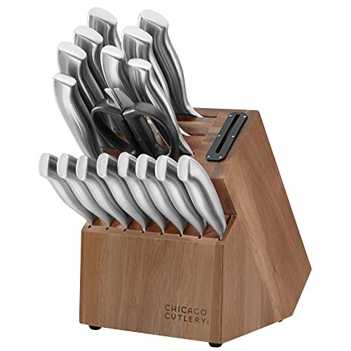 Chicago Cutlery Juego de cuchillos Insignia Guided Grip de 18 piezas con bloque